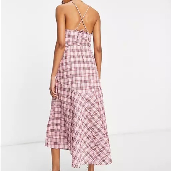 Whistles Pink Plaid Seersucker Dress - Picture 3 of 3